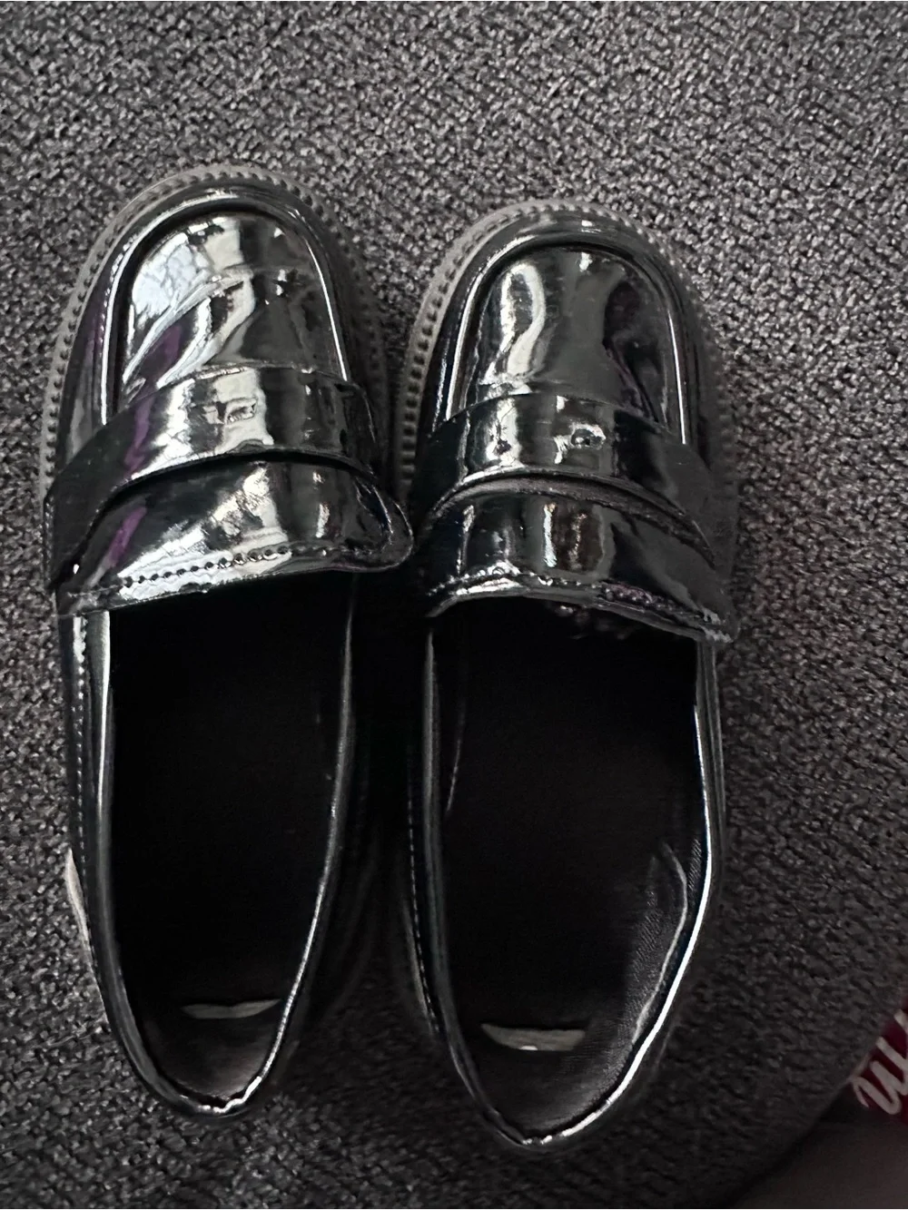 Black Patent Leather Penny Loafers